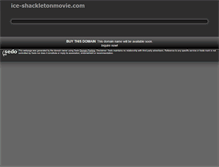 Tablet Screenshot of ice-shackletonmovie.com